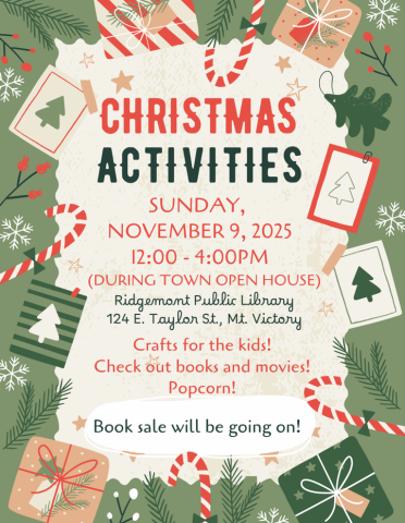 Christmas activities flyer