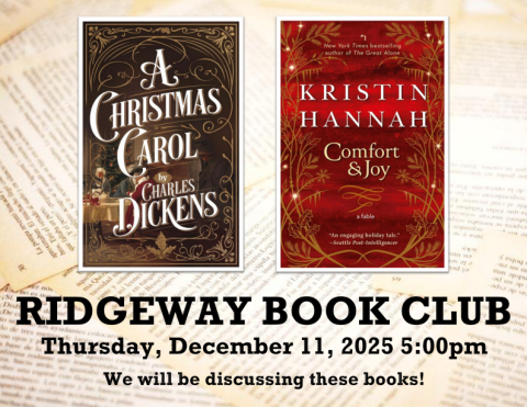 Ridgeway book club flyer