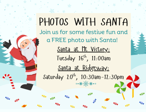 Santa visit flyer