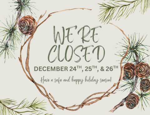 December closure flyer