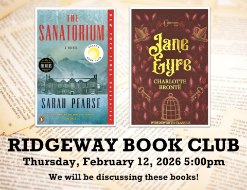 Ridgeway book club flyer