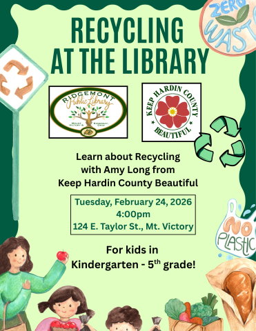 recycling library flyer