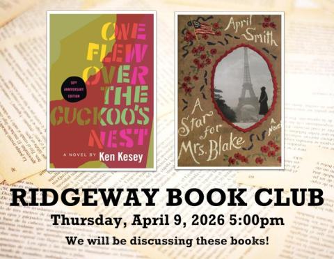 Ridgeway book club flyer