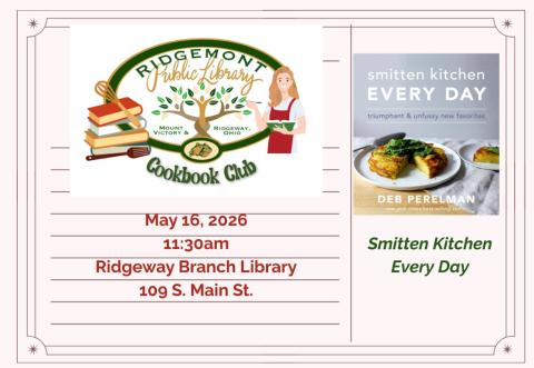 cookbook club flyer