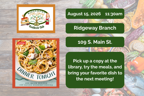 cookbook club flyer