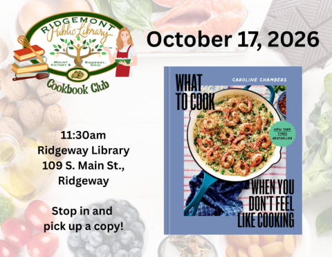 Cookbook Club flyer